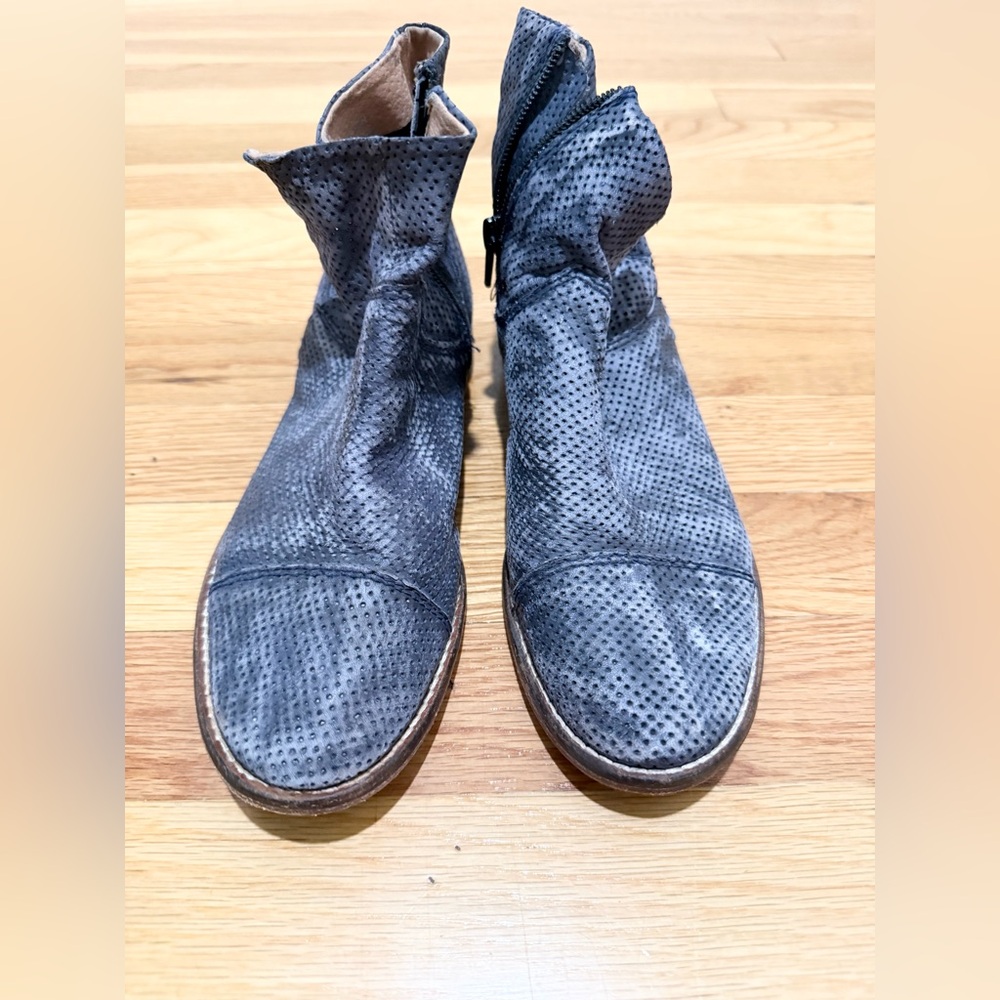 Free People Shadow Lark Ankle Boot in Washed Black - Picture 6 of 12